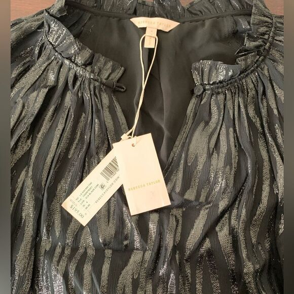 Rebecca Taylor  long sleeve silk blouses size 4 - Picture 7 of 9